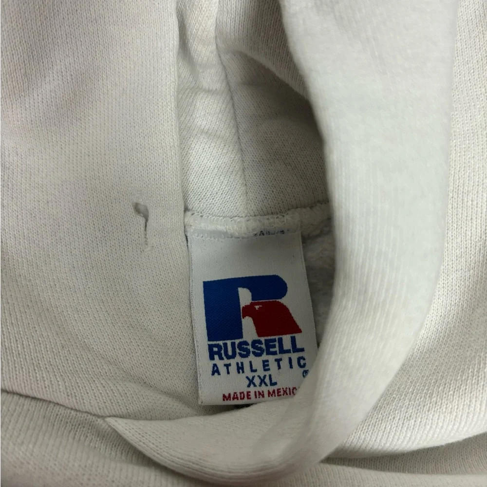 Vintage‎ 90s white russell athletic msu spartans michigan state hoodie - Picture 5 of 5